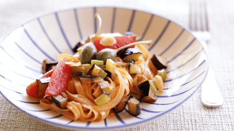 Fettuccine di Campofilone al Peperoncino alle verdure dell’orto