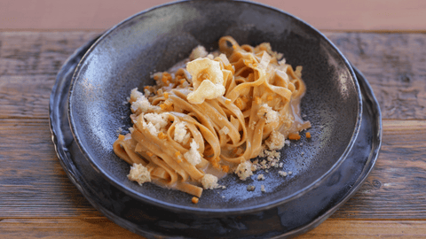 Fettuccine di Campofilone al Peperoncino in pasta e fagioli