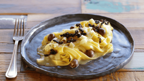 Fettuccine di Campofilone con baccalà alla marchigiana